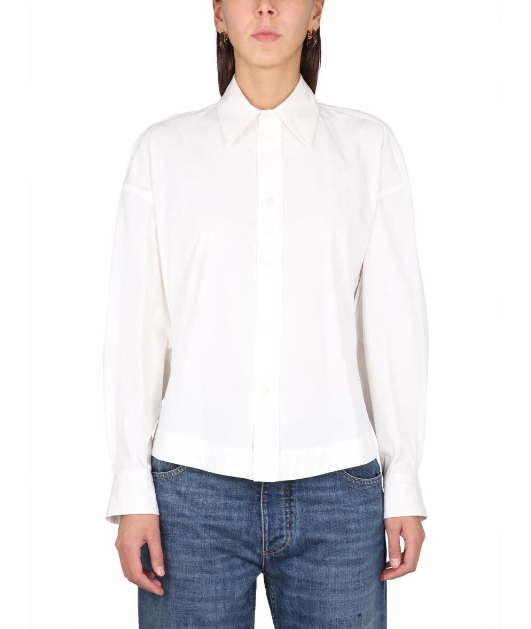 BOTTEGA VENETA Белая хлопковая рубашка, фото 5