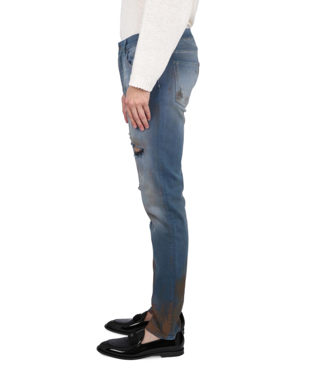 DOLCE&GABBANA Мульти хлопковые прямые джинсы, фото 4