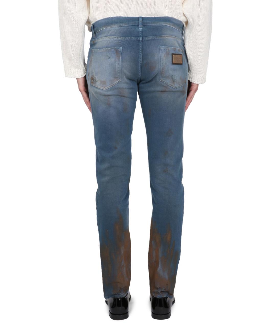 DOLCE&GABBANA Мульти хлопковые прямые джинсы, фото 5