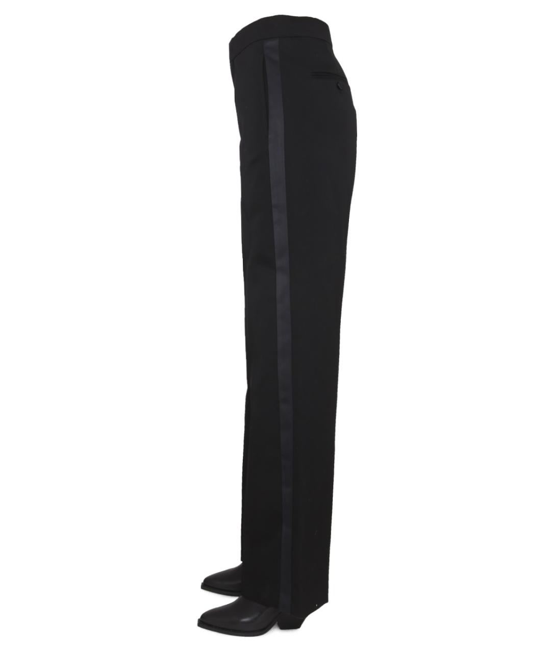 ISABEL MARANT Черные шерстяные прямые брюки, фото 3