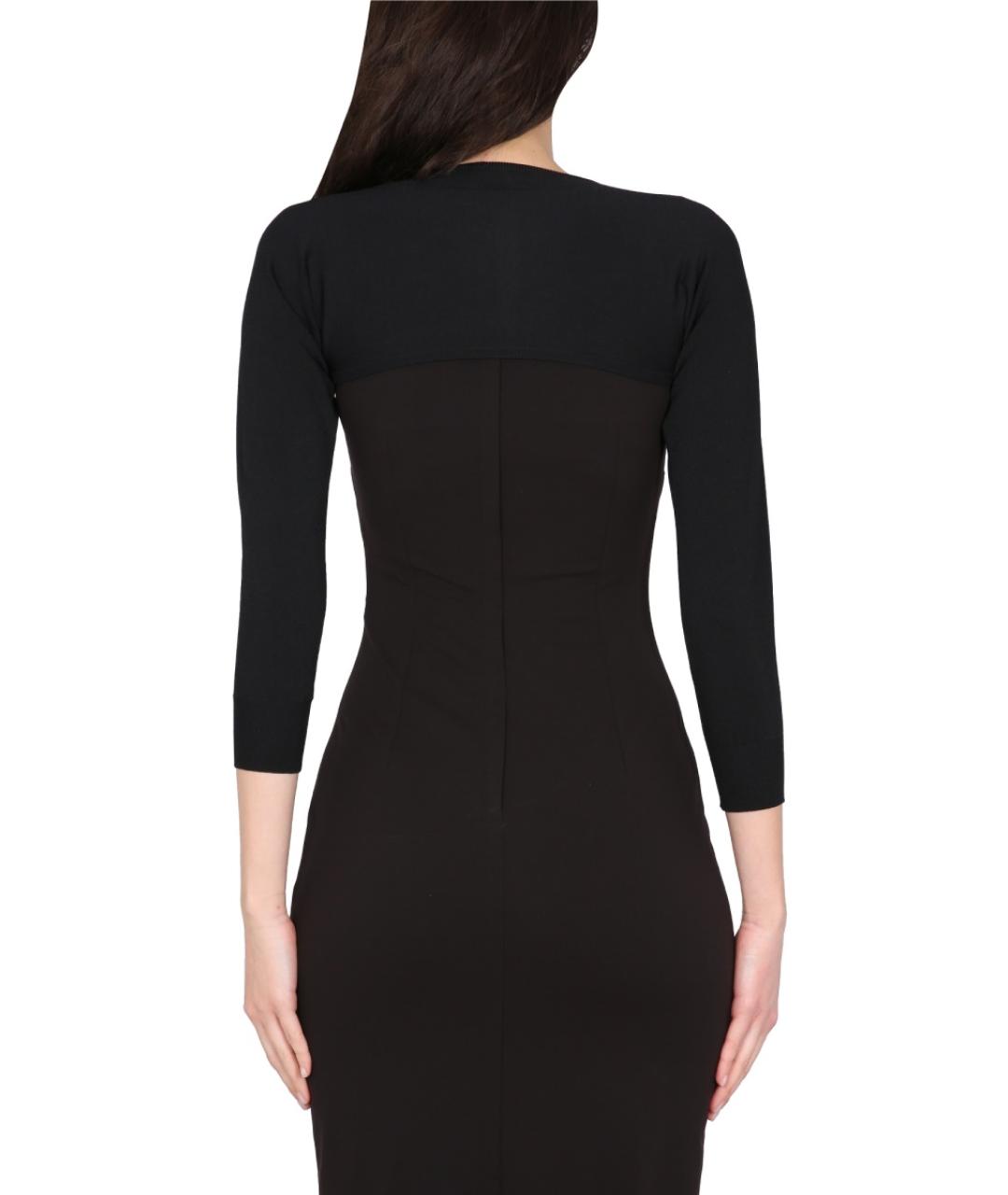 DOLCE&GABBANA Черный вискозный джемпер / свитер, фото 4