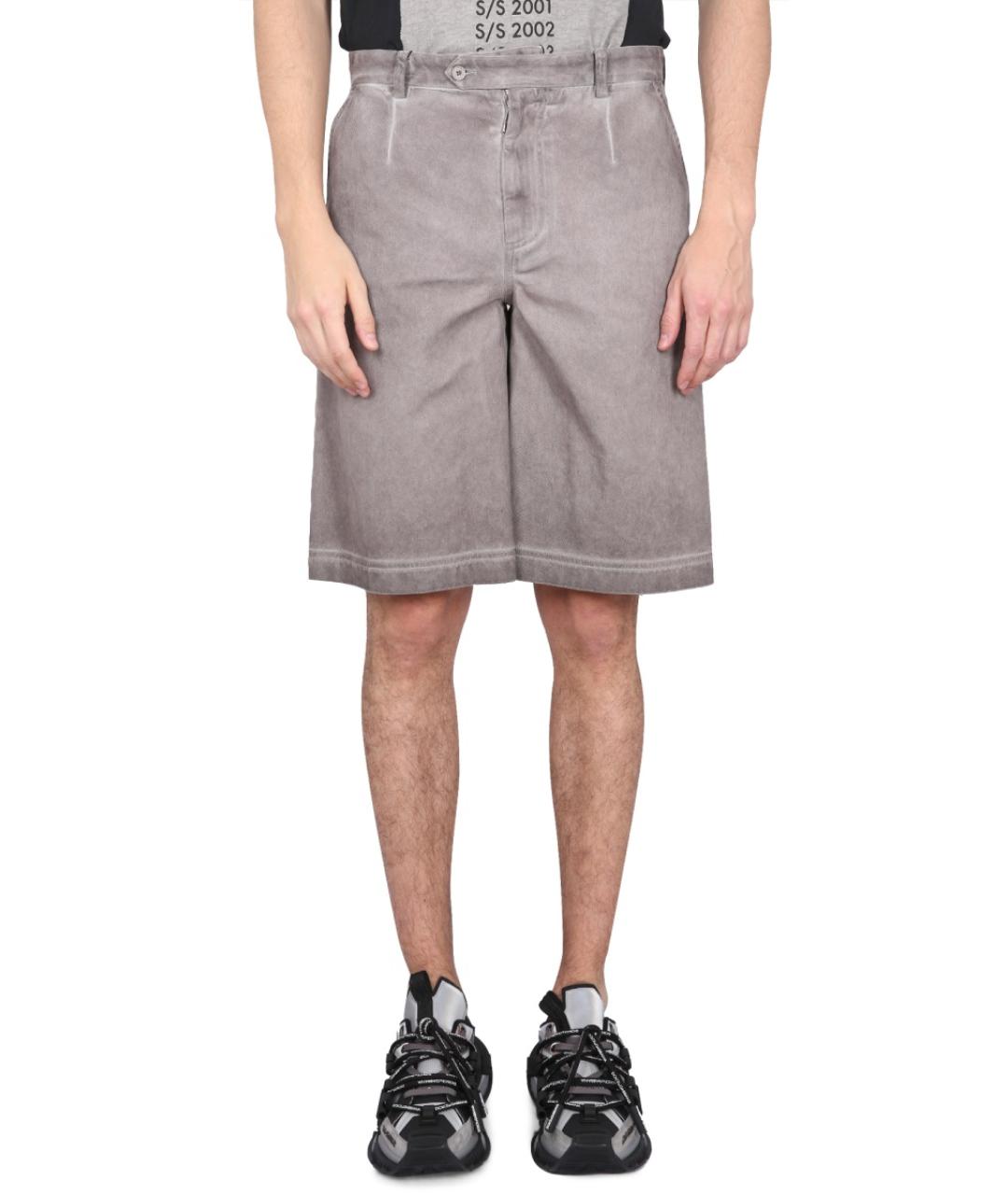 DOLCE&GABBANA Серые хлопковые шорты, фото 2