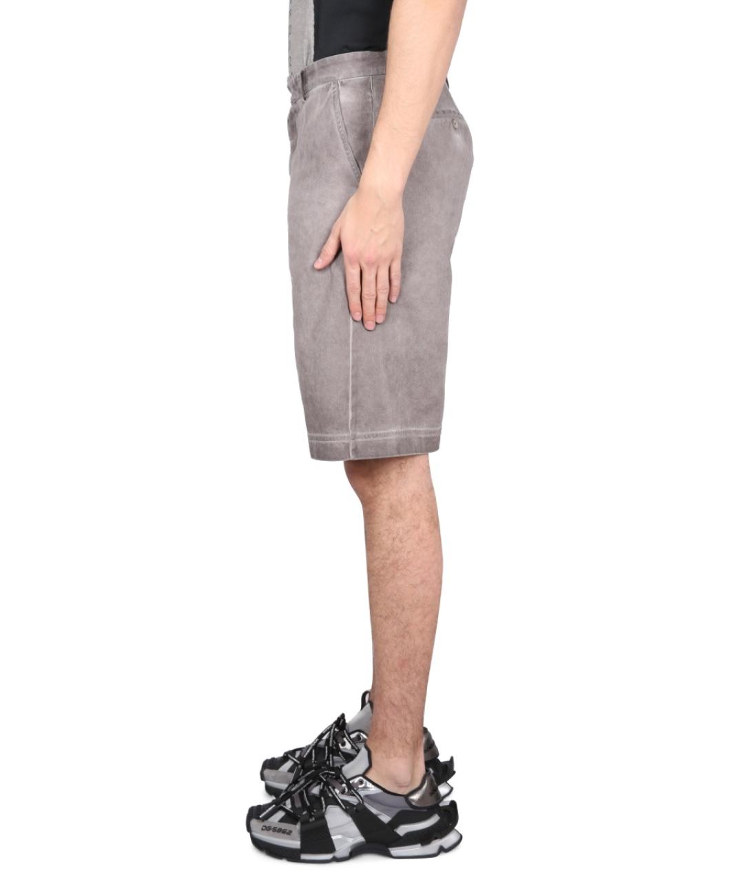 DOLCE&GABBANA Серые хлопковые шорты, фото 4