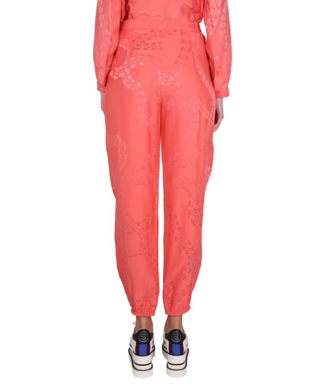 STELLA MCCARTNEY Розовые вискозные прямые брюки, фото 5