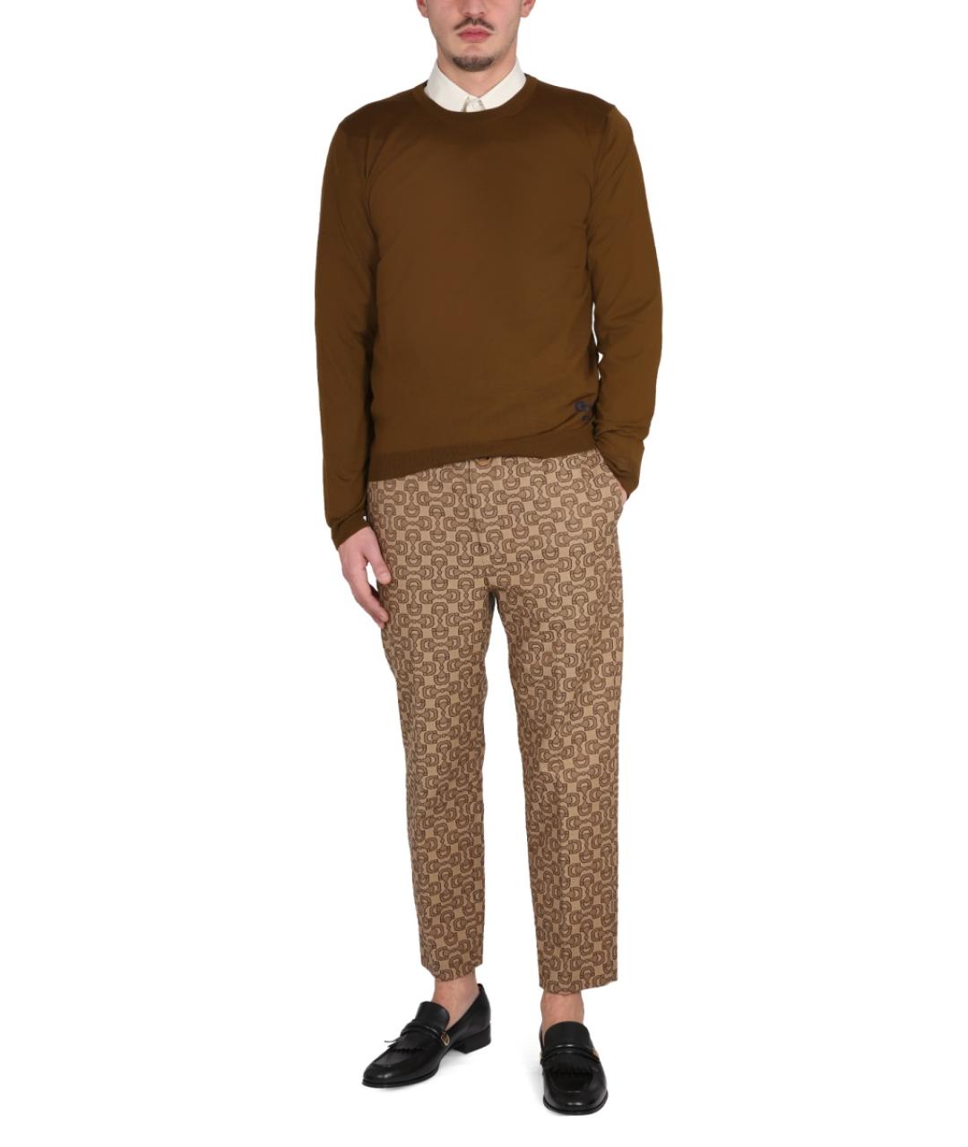 GUCCI Хаки шерстяной джемпер / свитер, фото 3