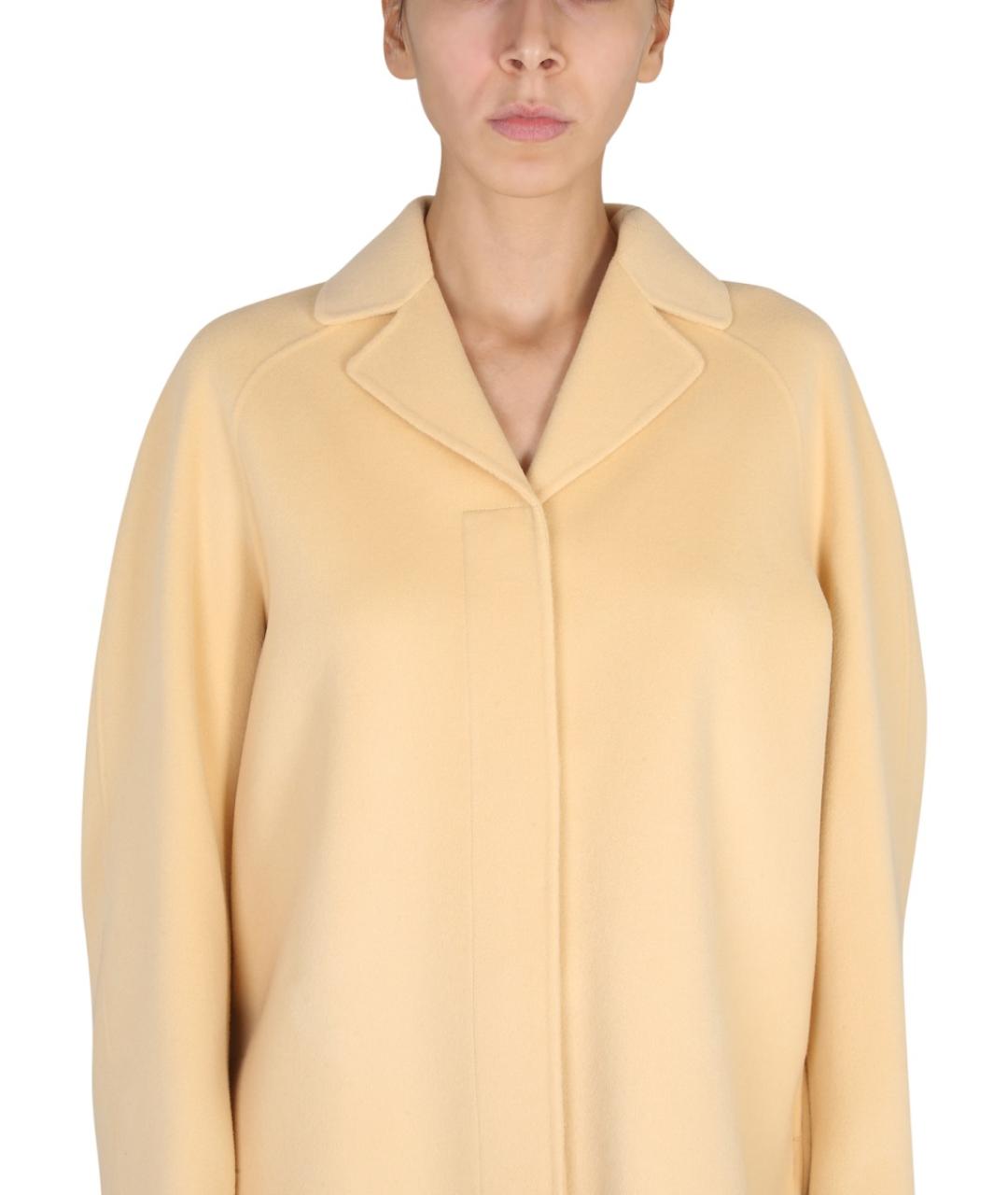 MAX MARA Бежевое шерстяное пальто, фото 4