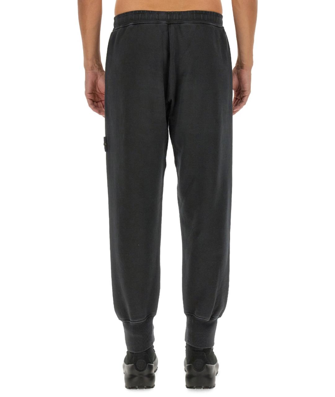 STONE ISLAND Черный хлопковый спортивный костюм, фото 4