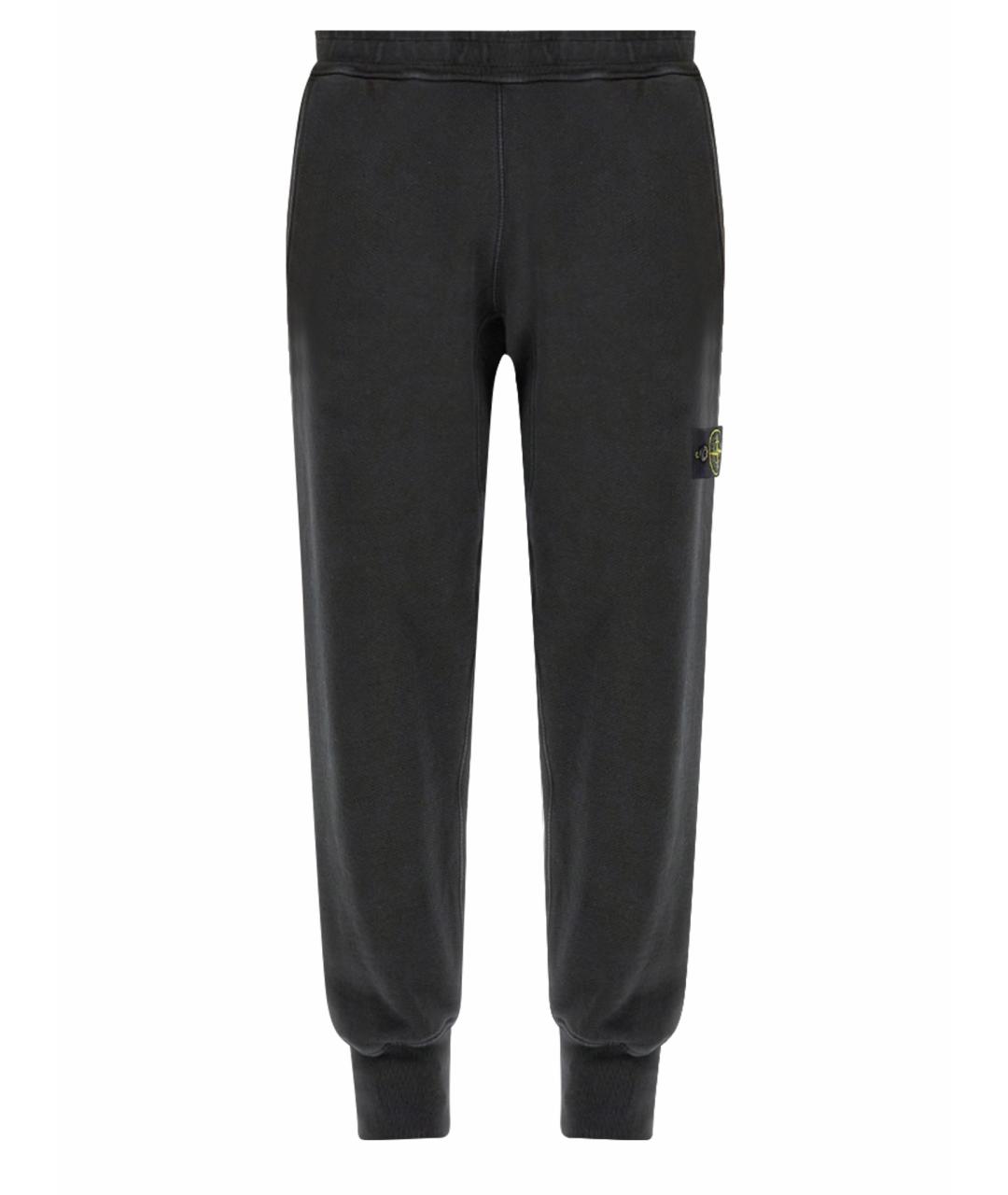 STONE ISLAND Черный хлопковый спортивный костюм, фото 1