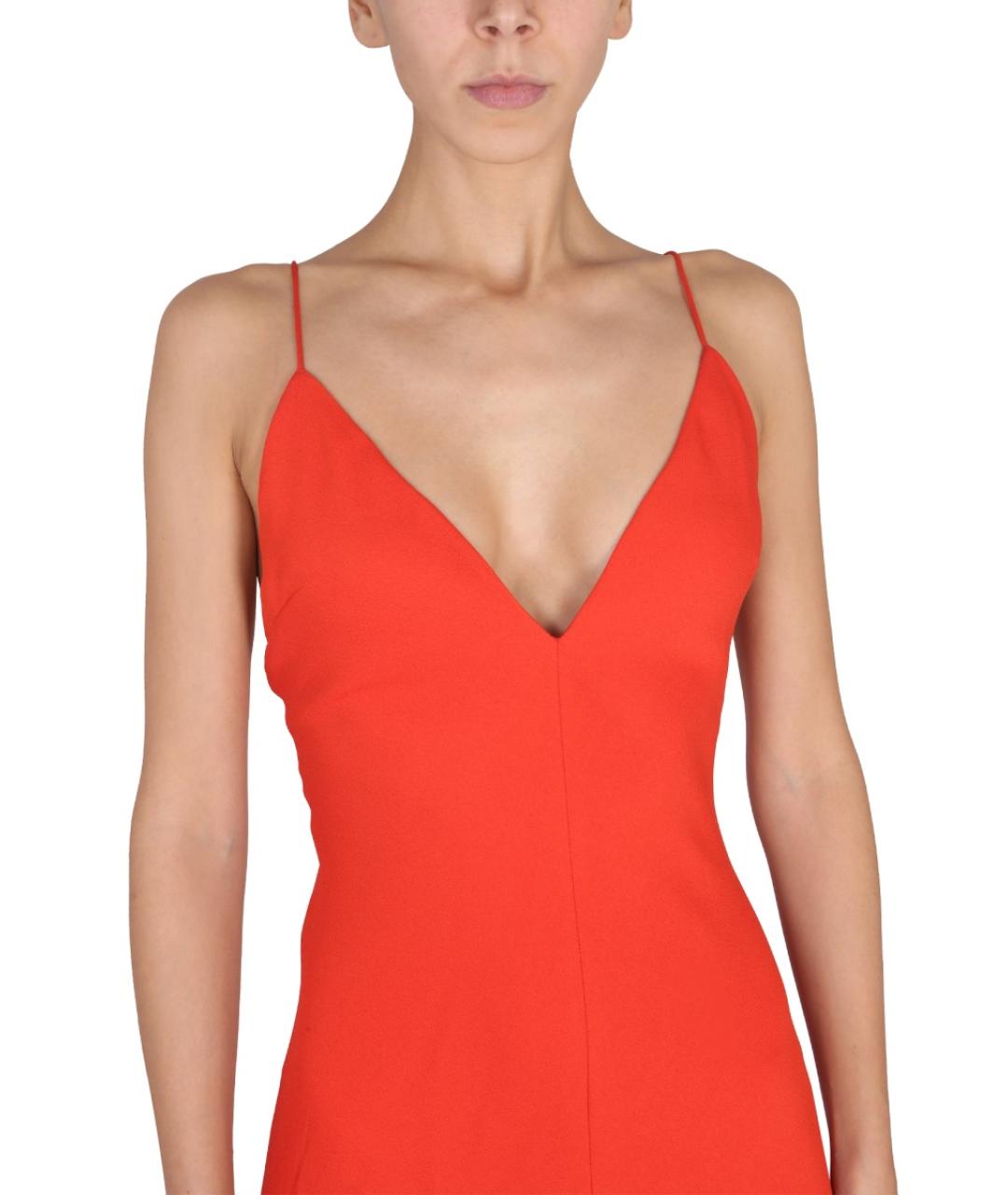 STELLA MCCARTNEY Красное вискозное повседневное платье, фото 5