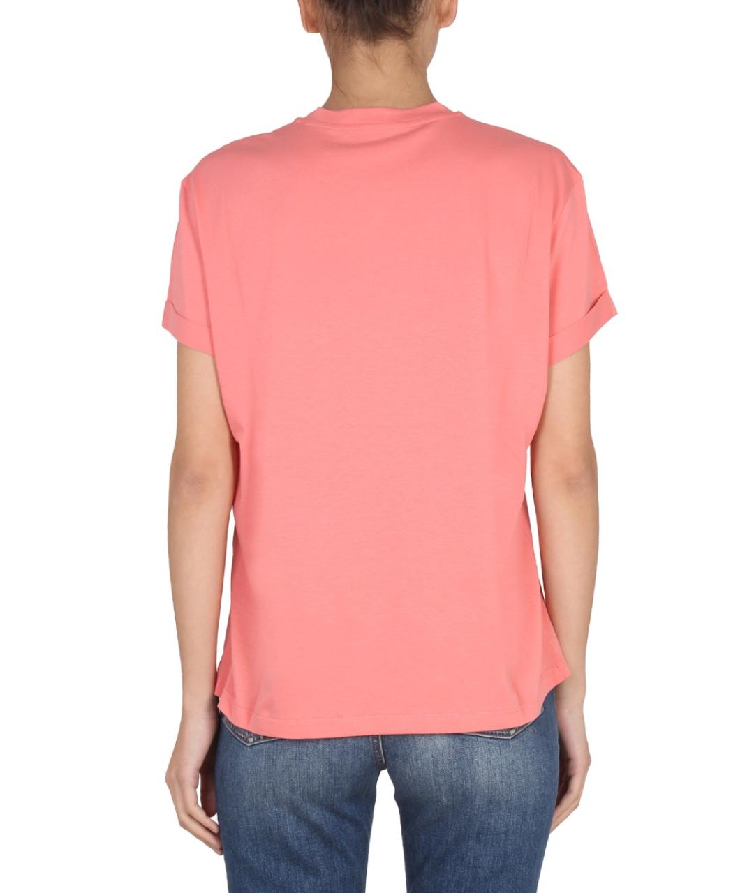 STELLA MCCARTNEY Розовая хлопковая футболка, фото 4