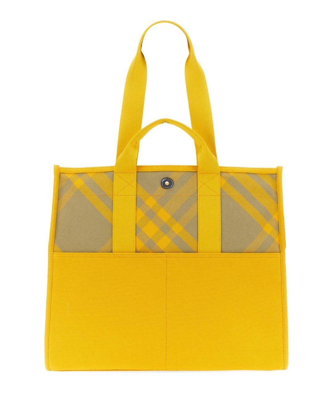 BURBERRY Желтая сумка тоут, фото 1