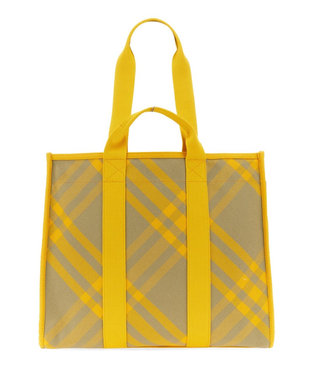 BURBERRY Желтая сумка тоут, фото 2