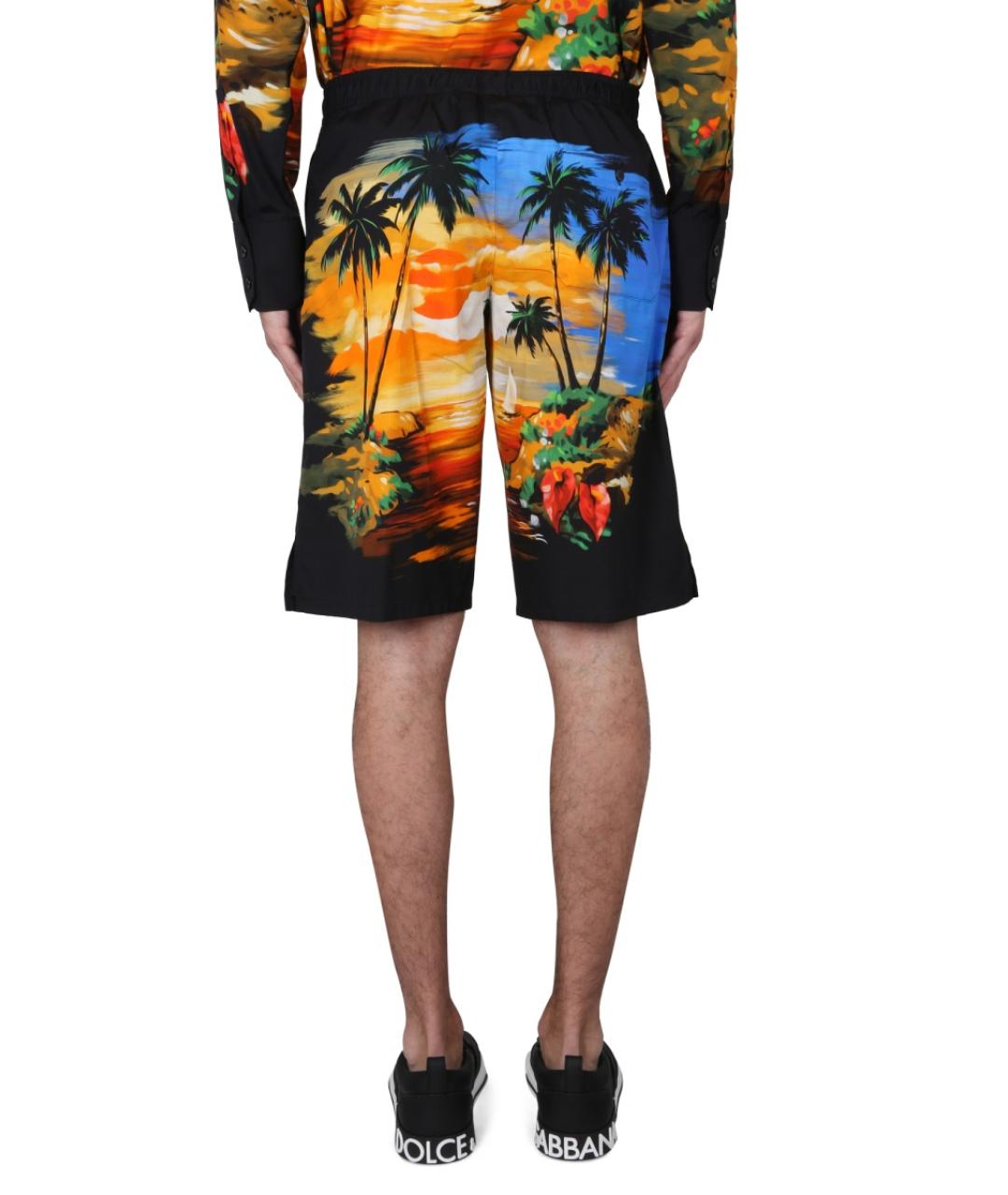 DOLCE&GABBANA Мульти хлопковые шорты, фото 4
