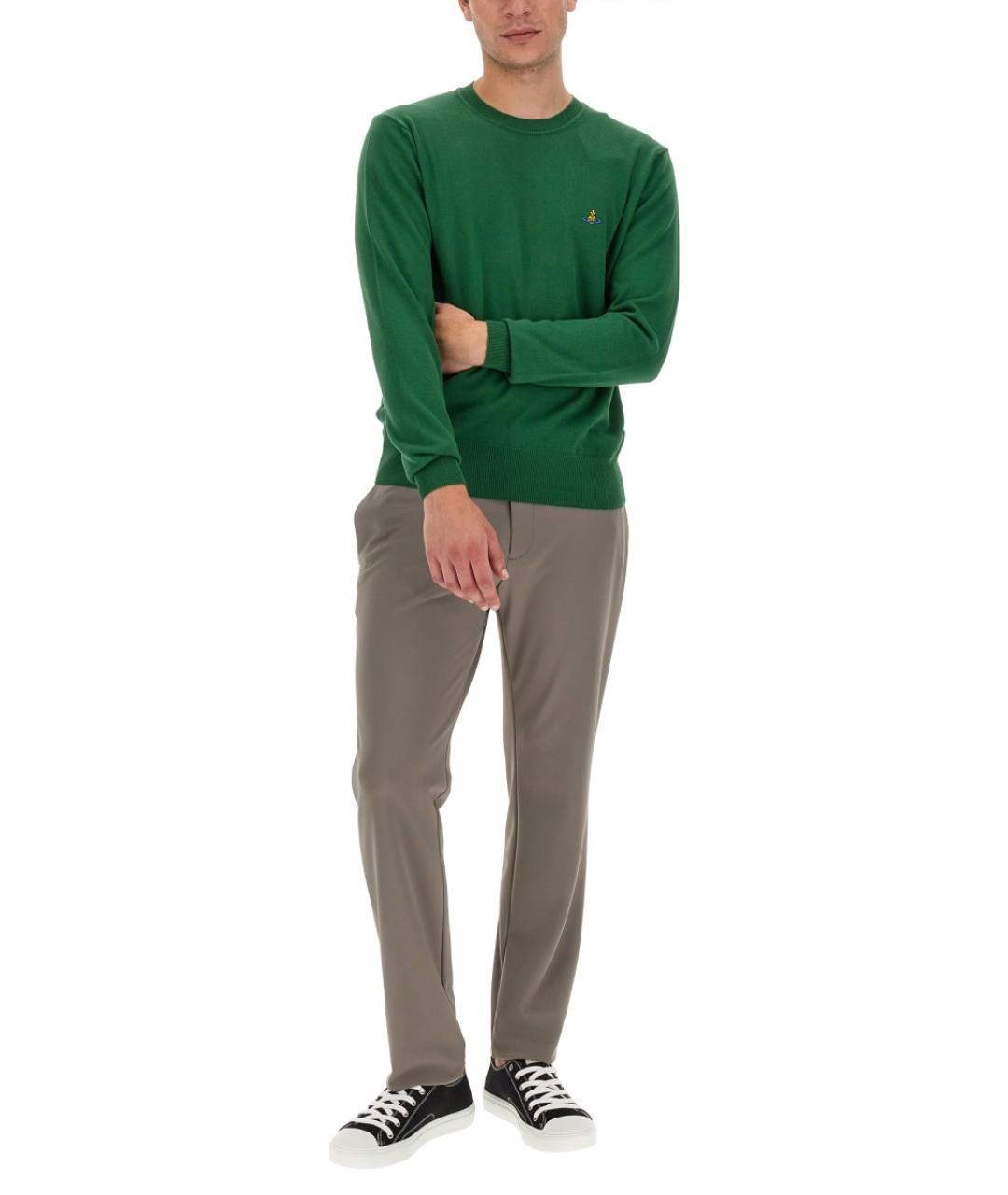 VIVIENNE WESTWOOD Зеленый шерстяной джемпер / свитер, фото 4