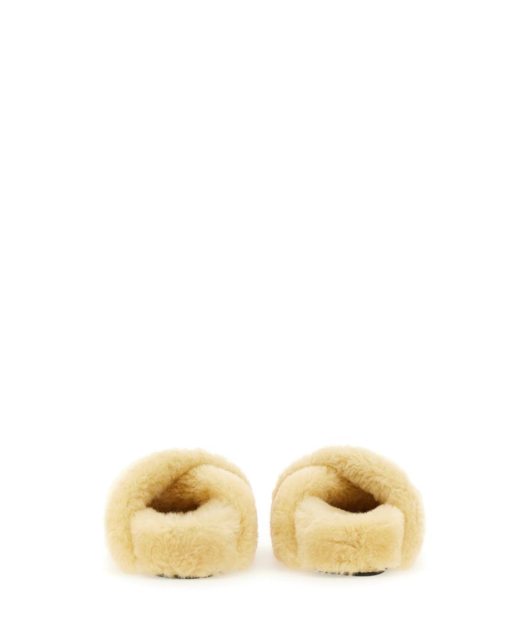 JIL SANDER Желтые кожаные сандалии, фото 3