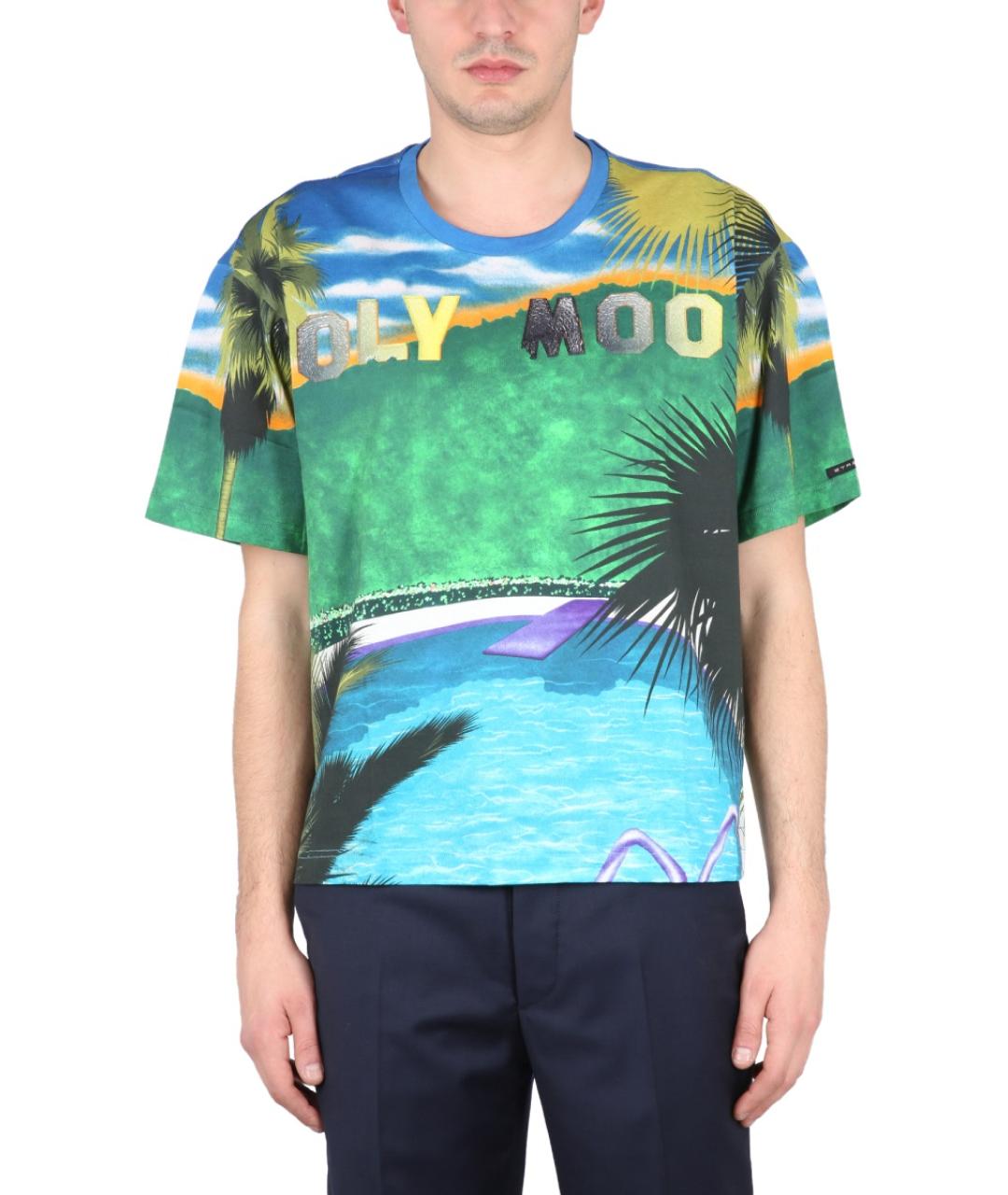 ETRO Мульти хлопковая футболка, фото 2