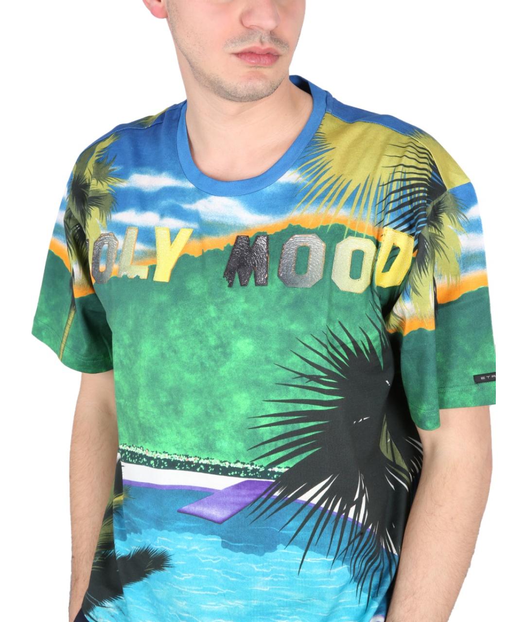 ETRO Мульти хлопковая футболка, фото 5