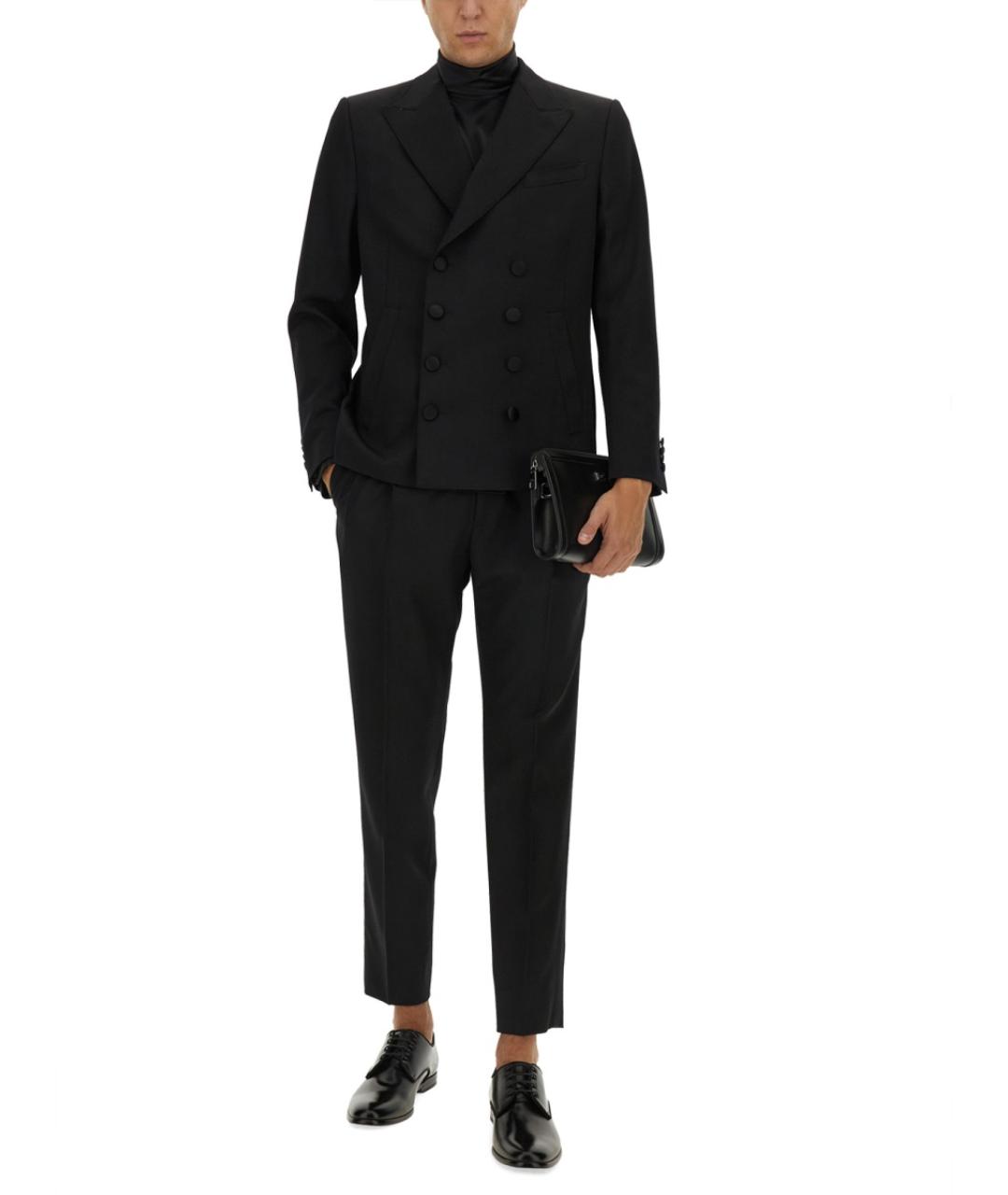 DOLCE&GABBANA Черный шелковый джемпер / свитер, фото 2