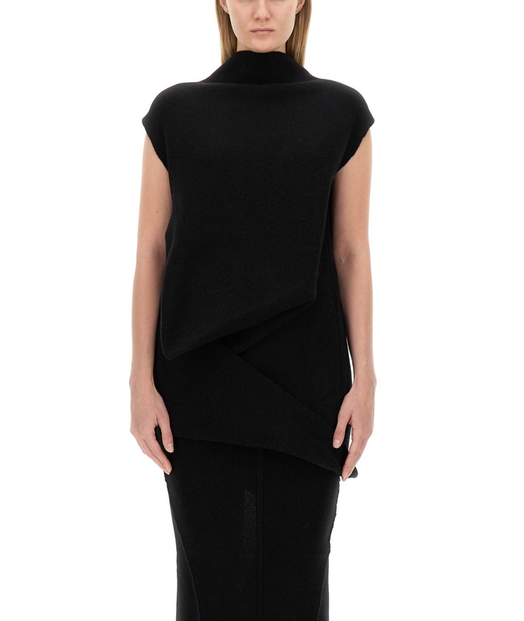 RICK OWENS Черная кашемировая блузы, фото 2