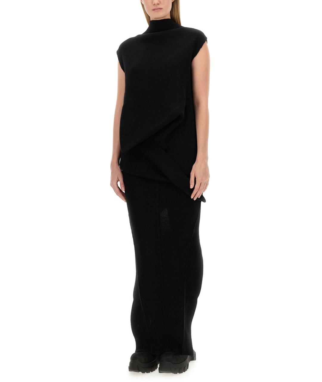 RICK OWENS Черная кашемировая блузы, фото 3