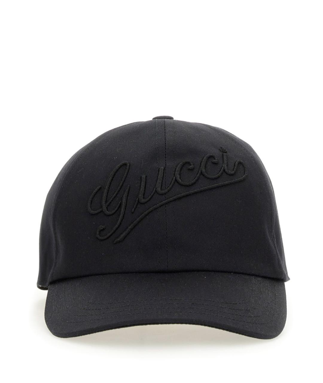 GUCCI Черная хлопковая кепка/бейсболка, фото 1