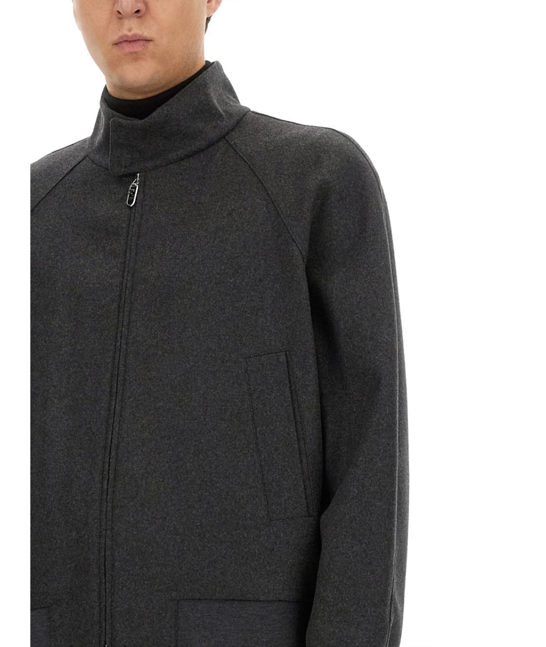 FENDI Черная кашемировая куртка, фото 4