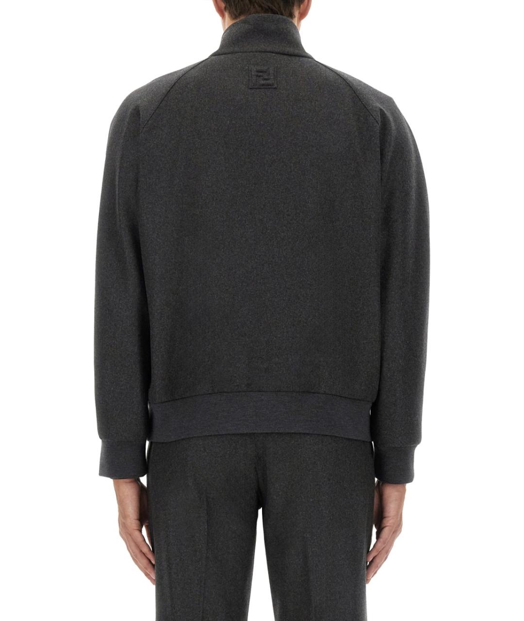 FENDI Черная кашемировая куртка, фото 3