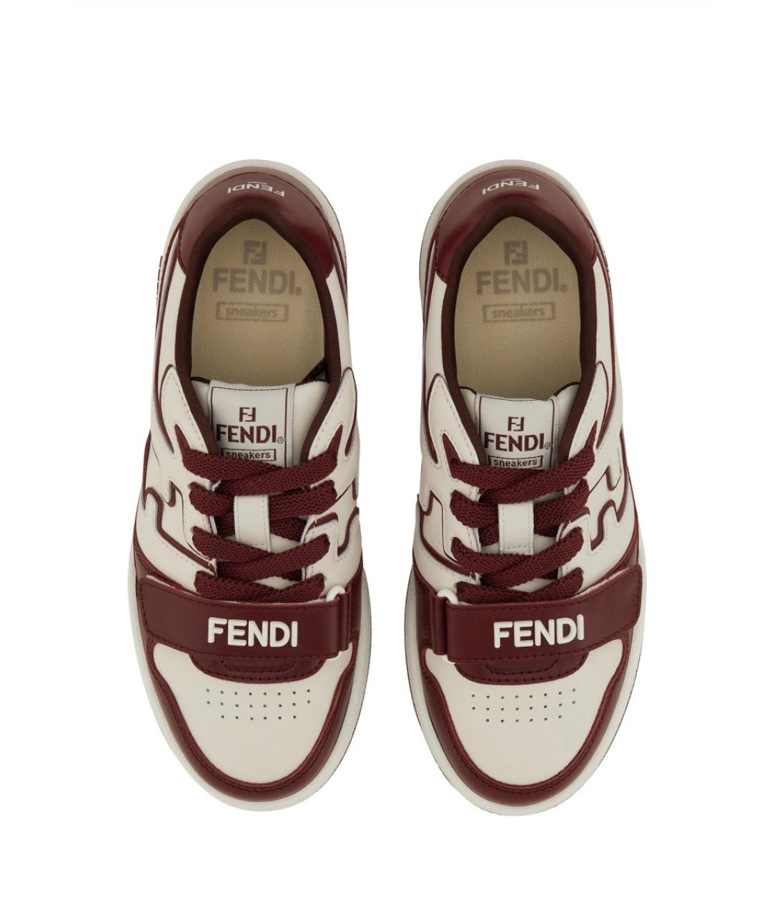 FENDI Мульти кожаные кроссовки, фото 6