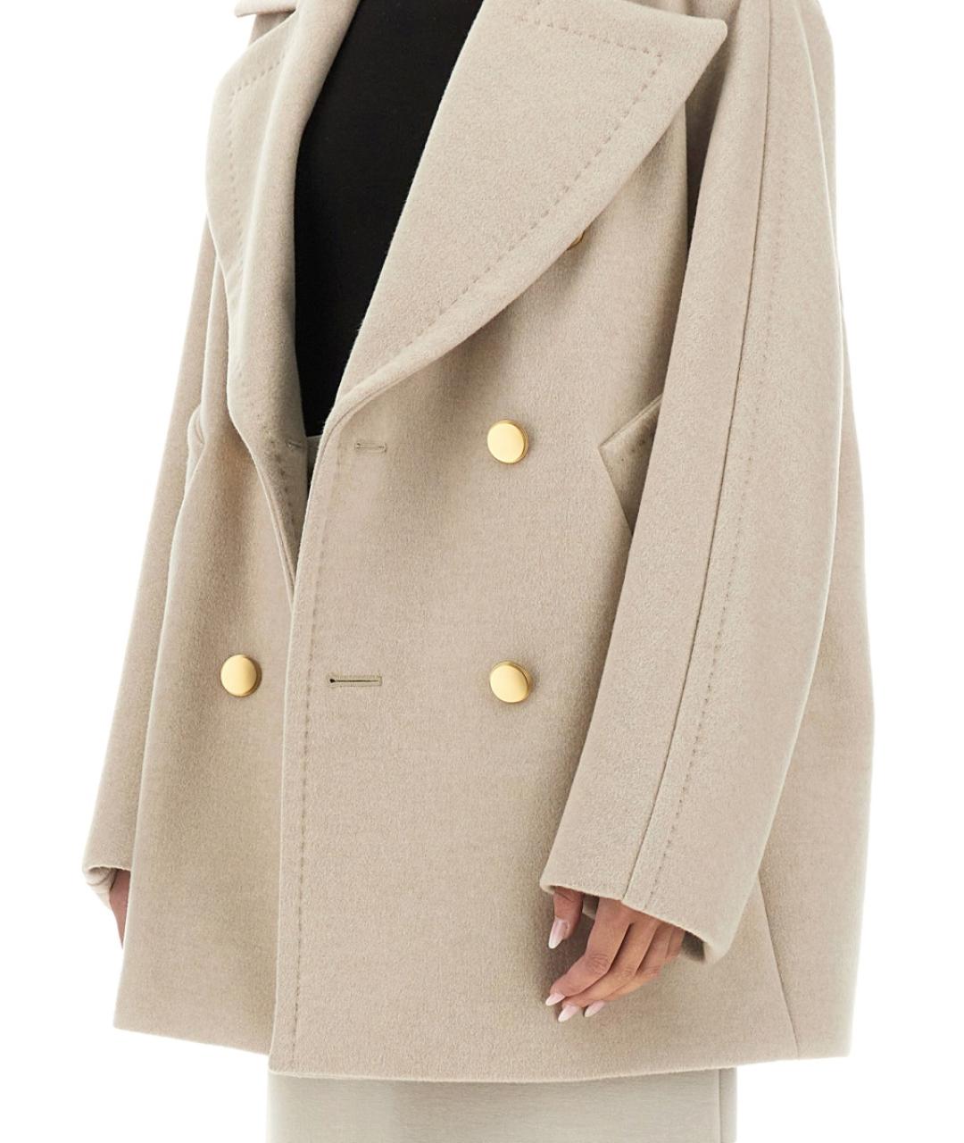 MAX MARA Бежевое кашемировое пальто, фото 5