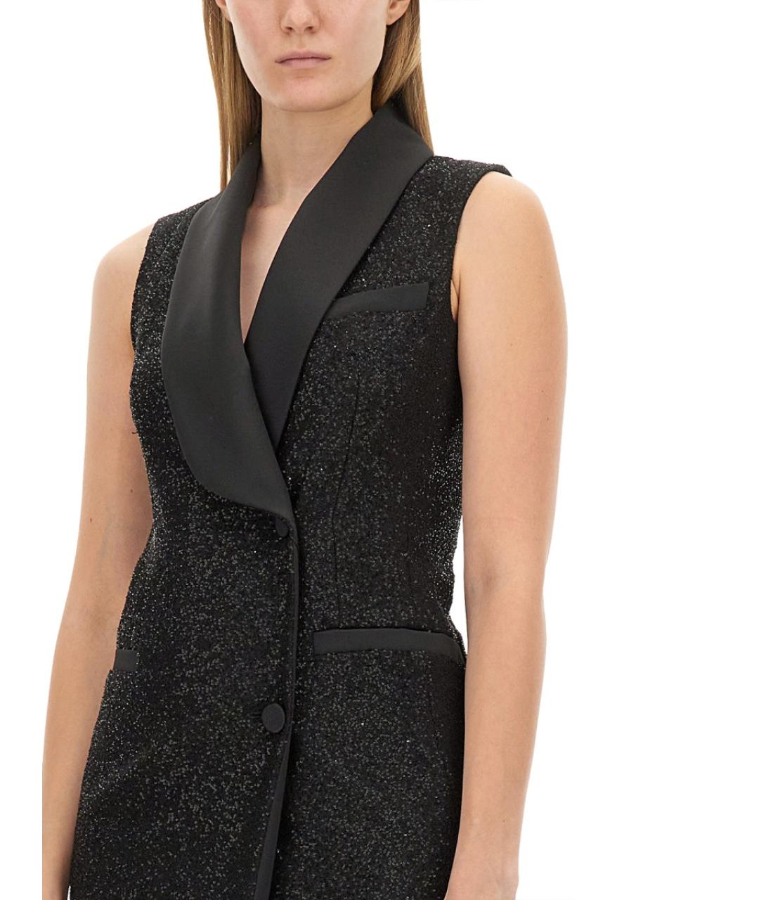 MAX MARA Черное вискозное повседневное платье, фото 5