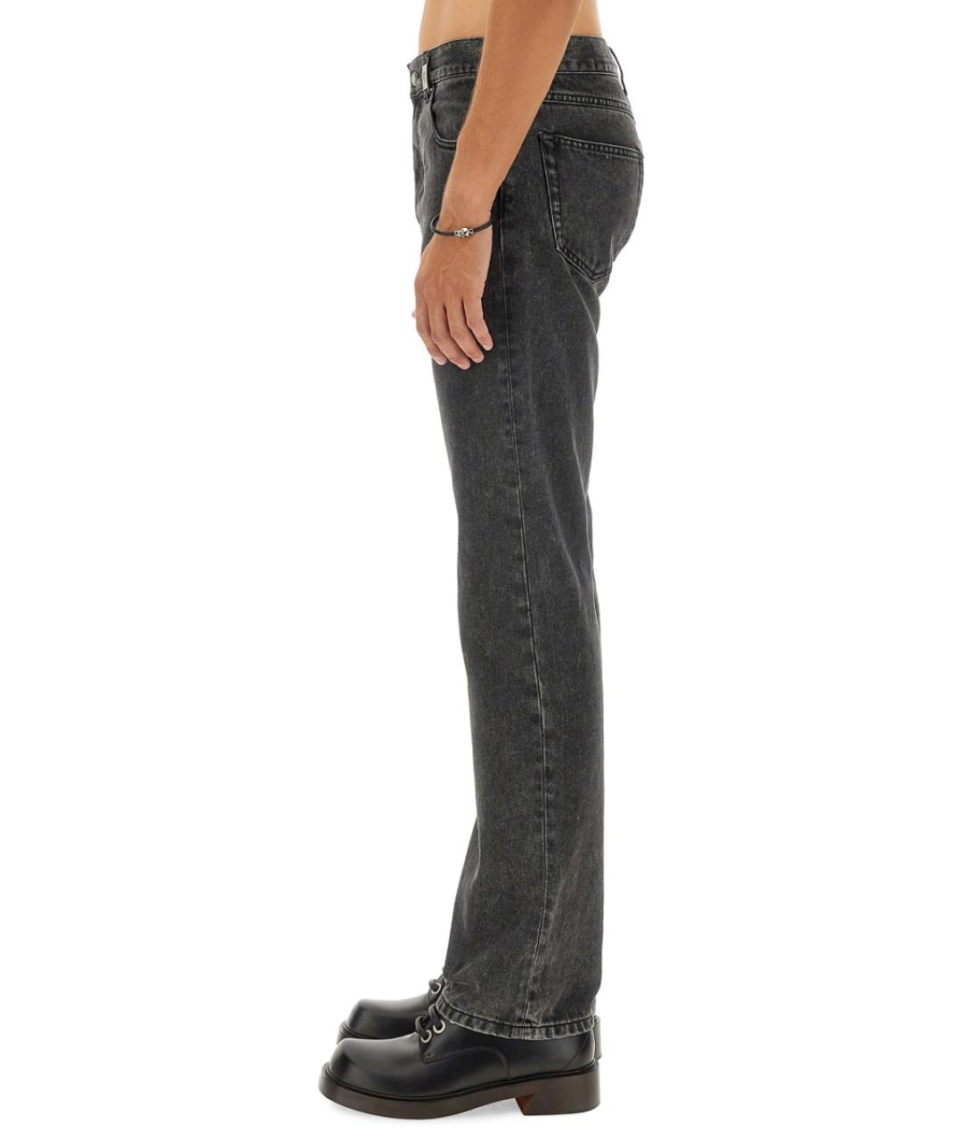 ALEXANDER MCQUEEN Черные хлопковые прямые джинсы, фото 5