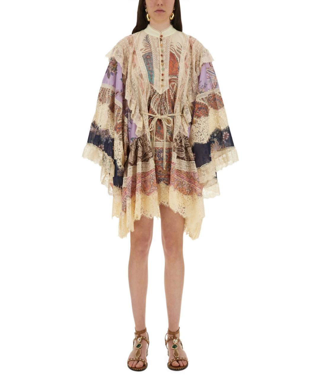 ZIMMERMANN Мульти хлопковое повседневное платье, фото 2