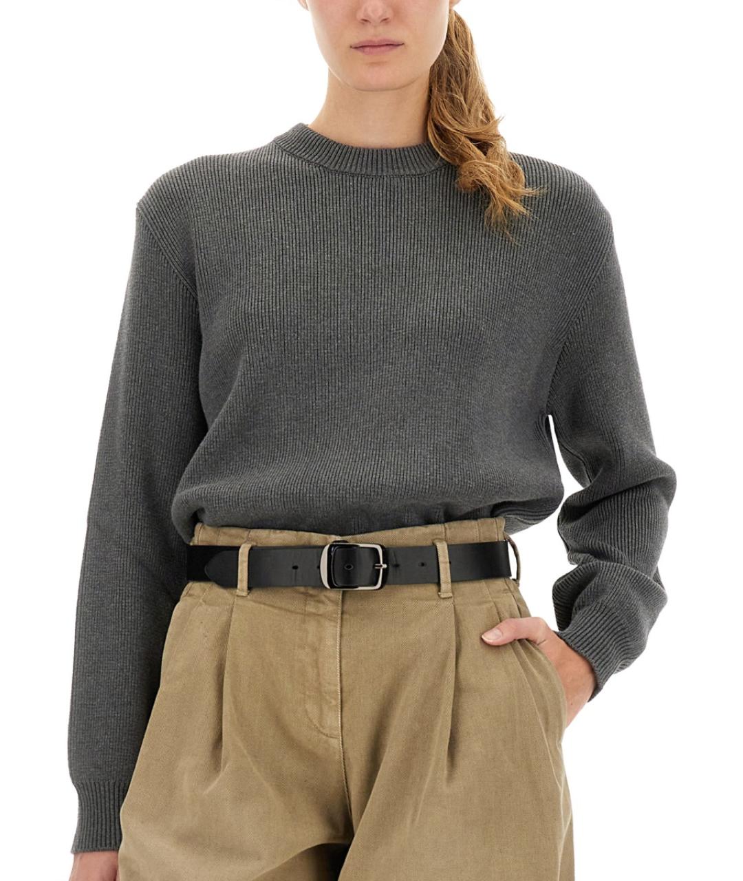 GOLDEN GOOSE DELUXE BRAND Серый хлопковый джемпер / свитер, фото 5