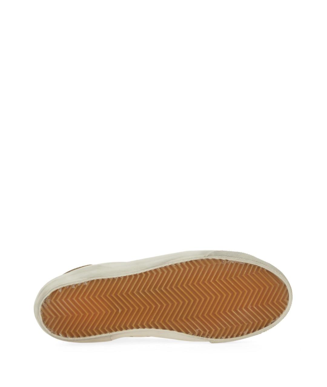 GOLDEN GOOSE DELUXE BRAND Бежевые кожаные кеды, фото 5