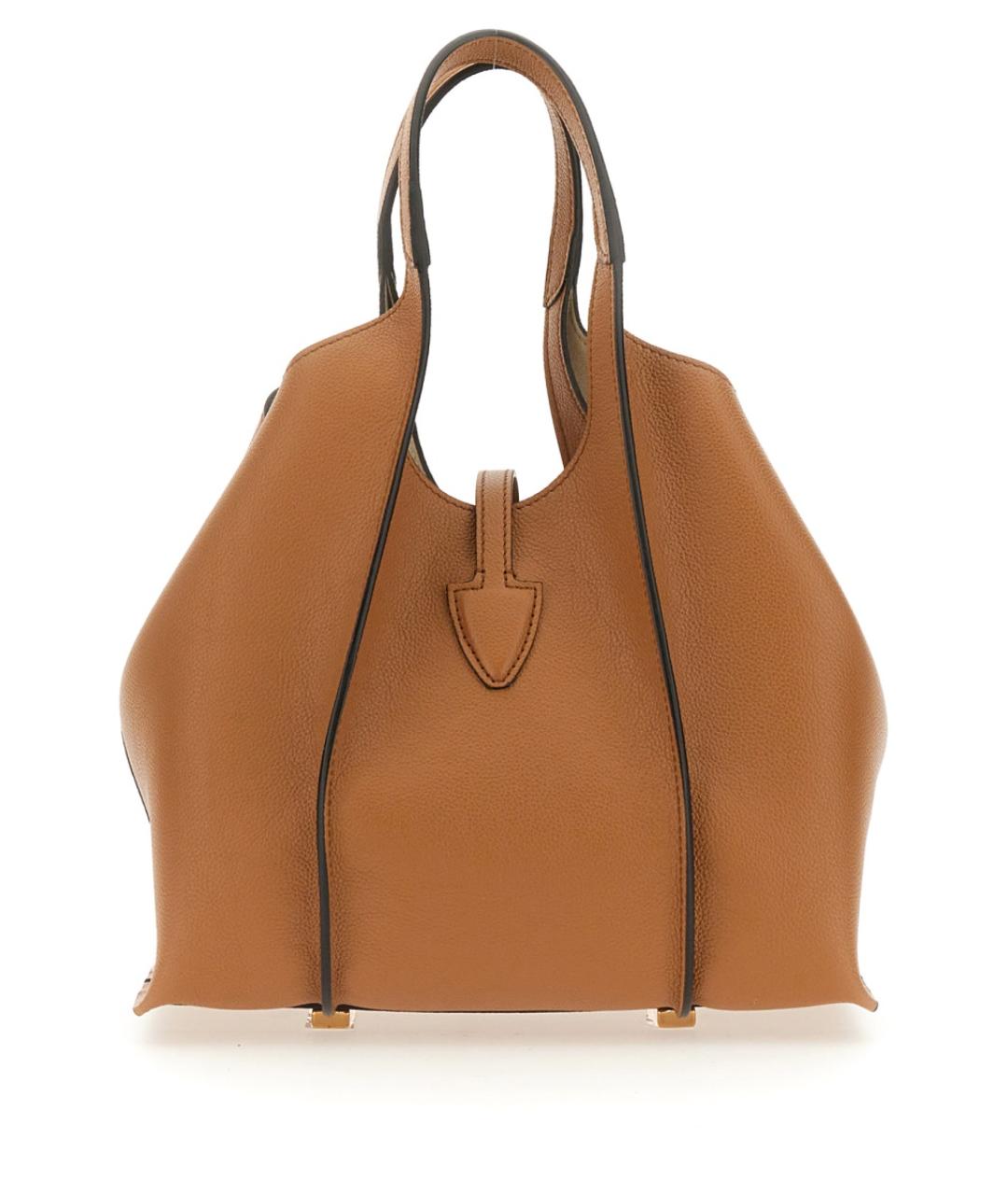 TOD'S Коричневая кожаная сумка тоут, фото 3