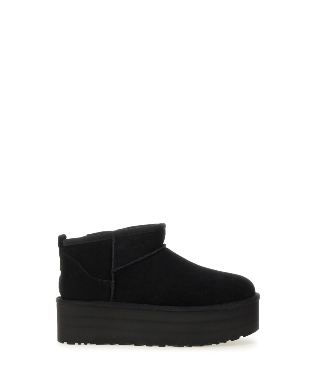 UGG AUSTRALIA Черные нубуковые ботинки, фото 1