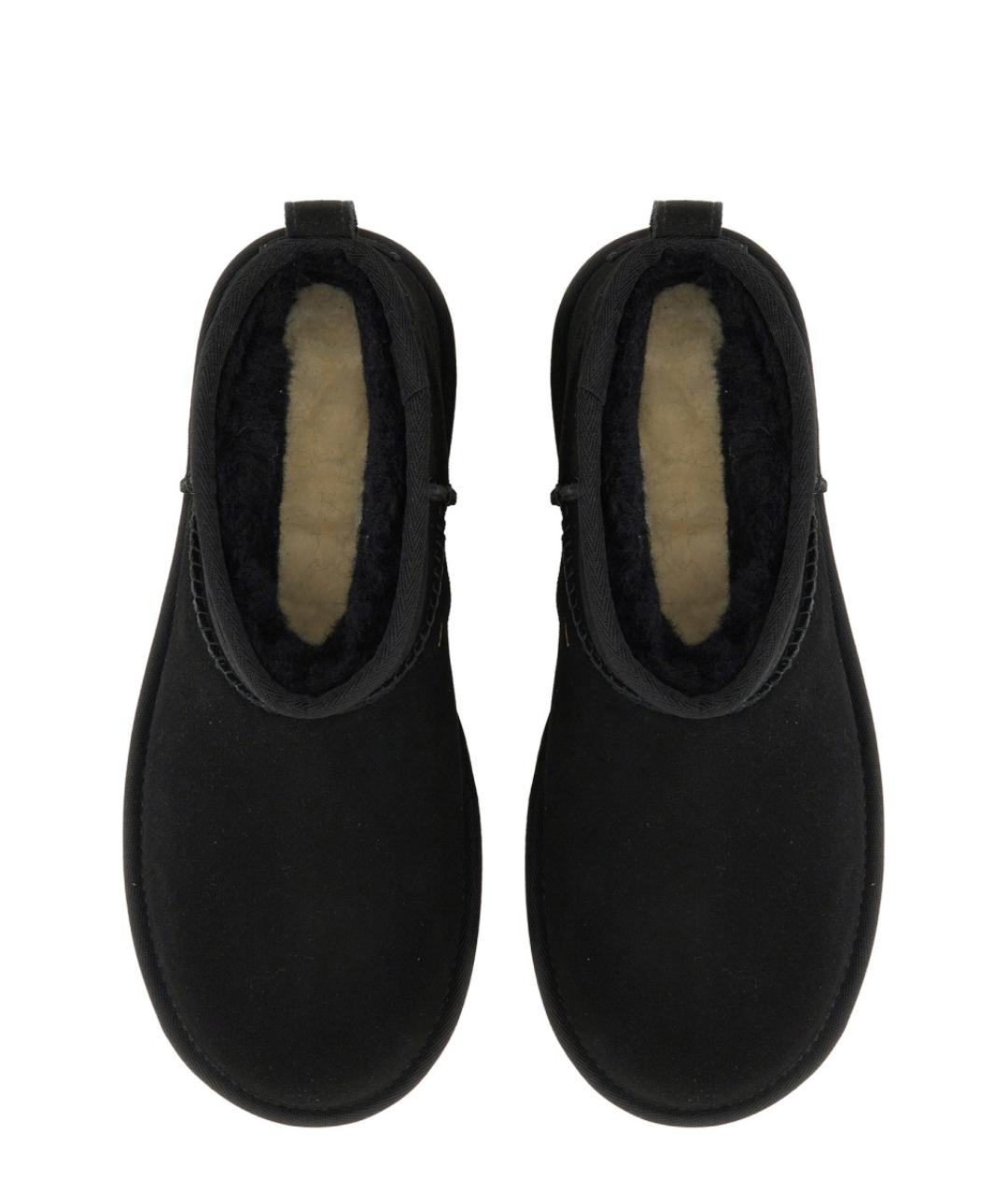 UGG AUSTRALIA Черные нубуковые ботинки, фото 6