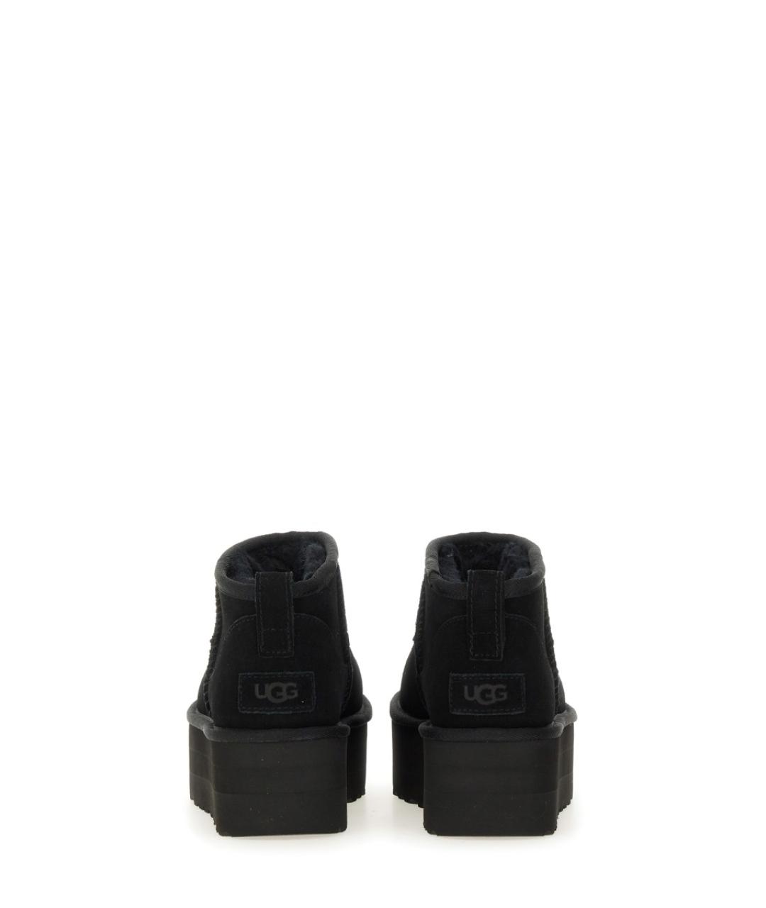 UGG AUSTRALIA Черные нубуковые ботинки, фото 3