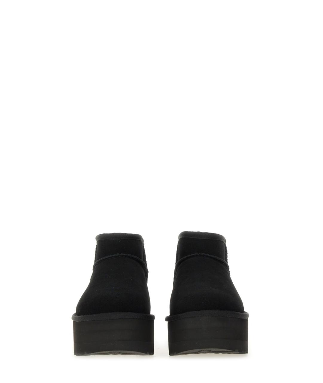 UGG AUSTRALIA Черные нубуковые ботинки, фото 4
