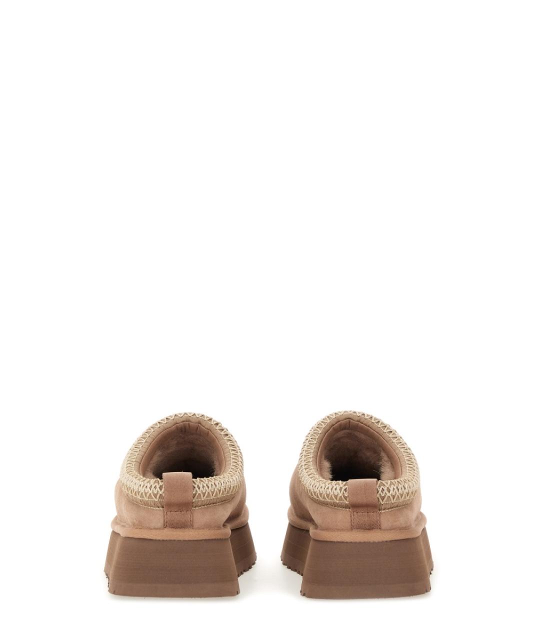 UGG AUSTRALIA Коричневые кожаные шлепанцы, фото 4
