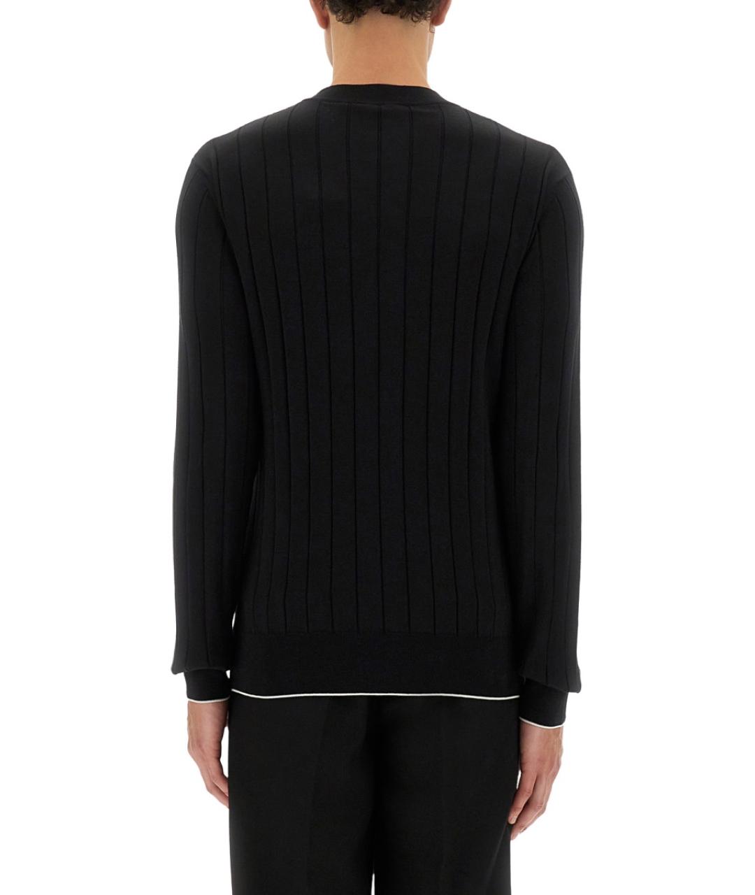 BALMAIN Черный шелковый джемпер / свитер, фото 3