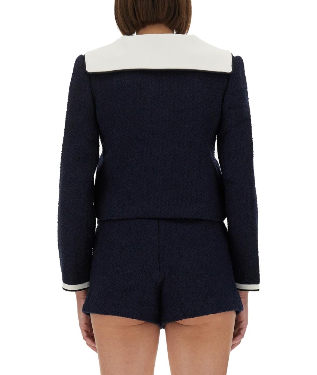 SELF-PORTRAIT Синий полиэстеровый жакет/пиджак, фото 4