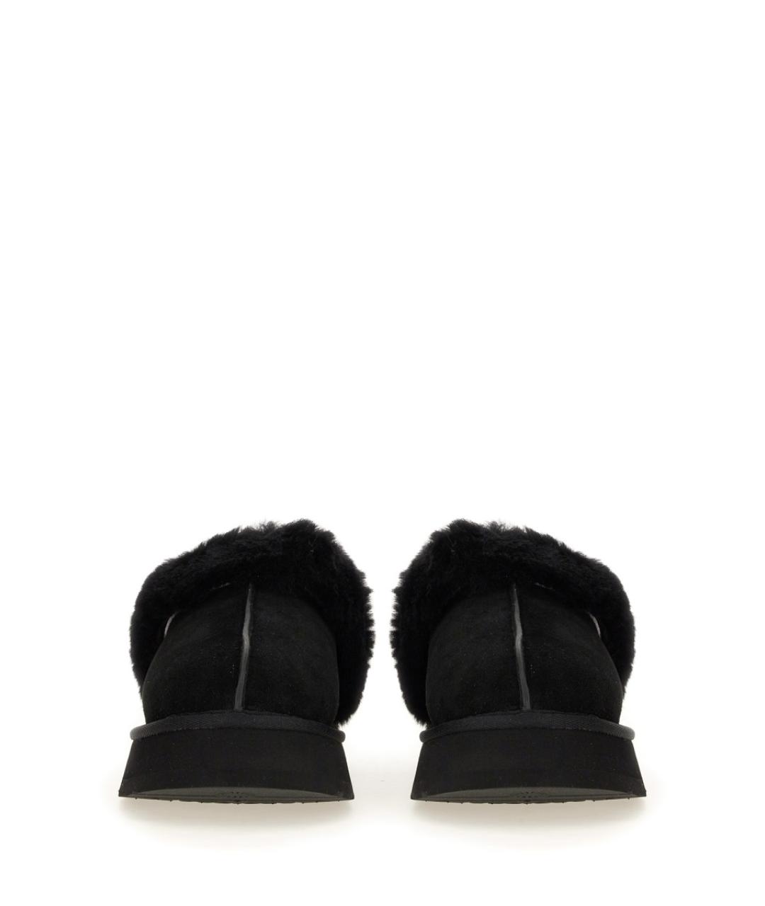 UGG AUSTRALIA Черные замшевые шлепанцы, фото 4