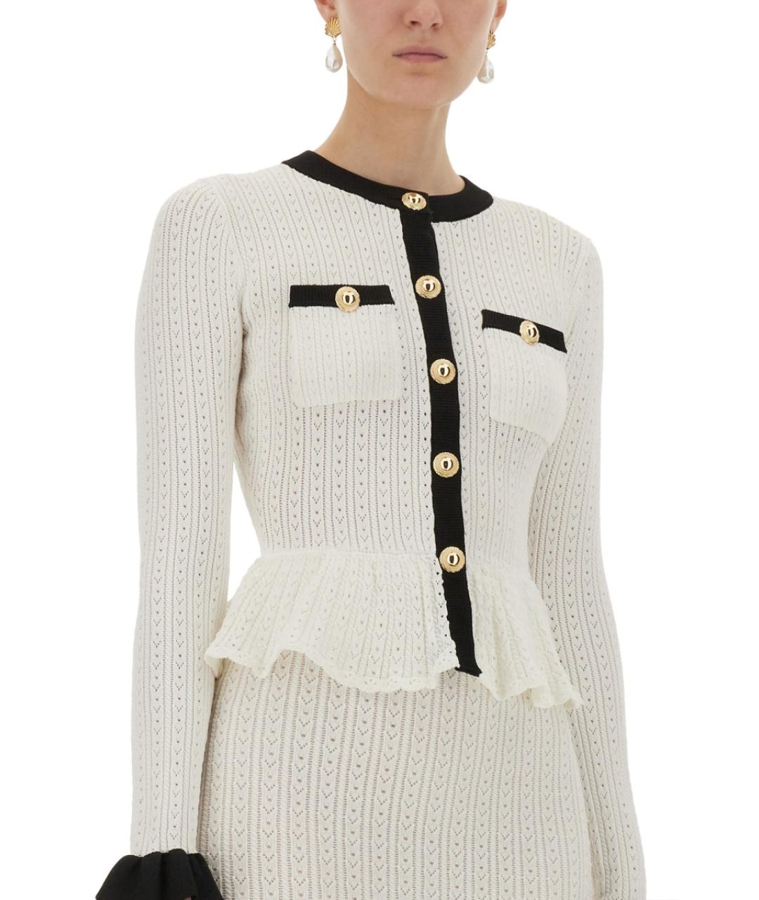 SELF-PORTRAIT Белое вискозное повседневное платье, фото 5