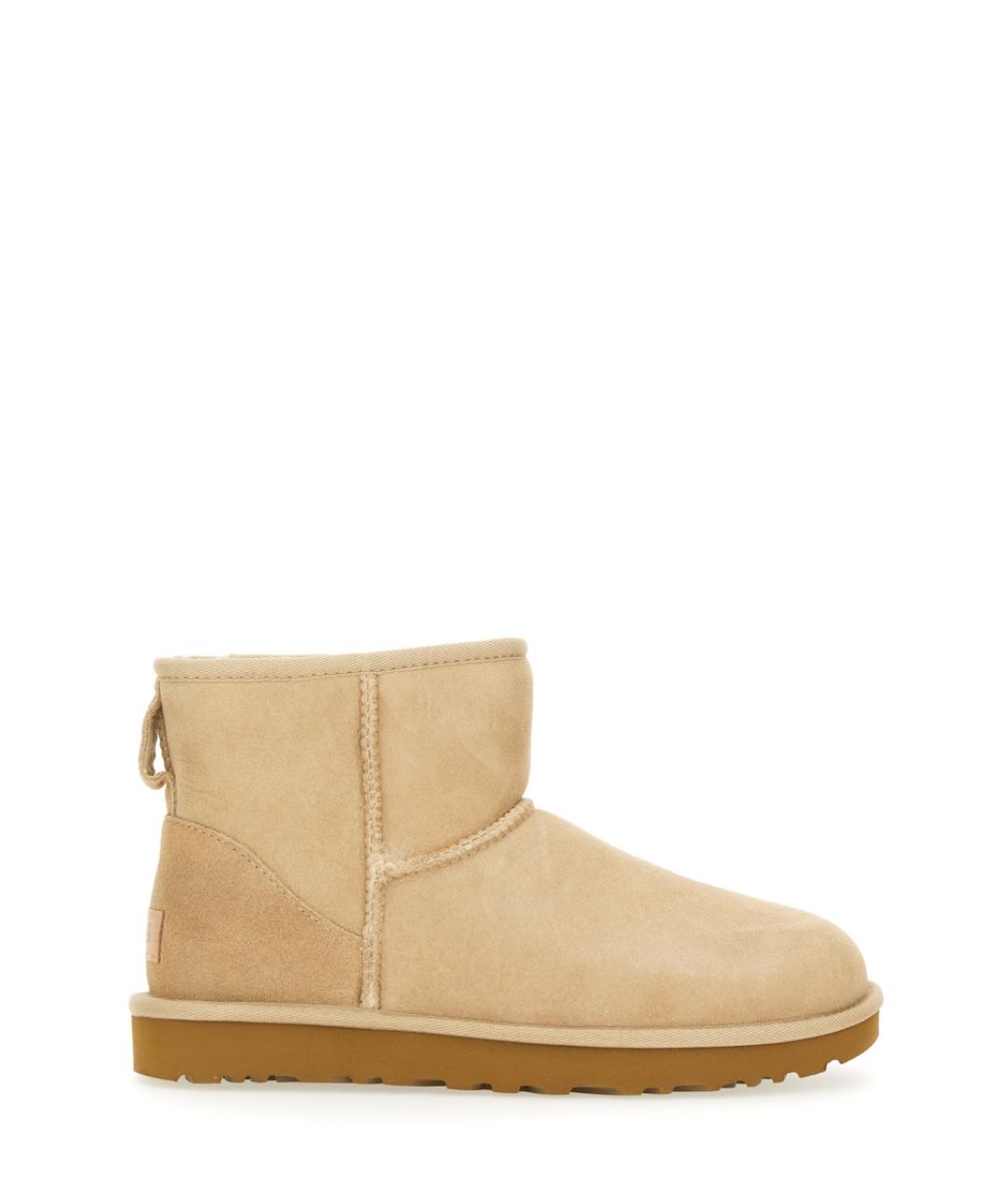 UGG AUSTRALIA Бежевые кожаные ботинки, фото 1