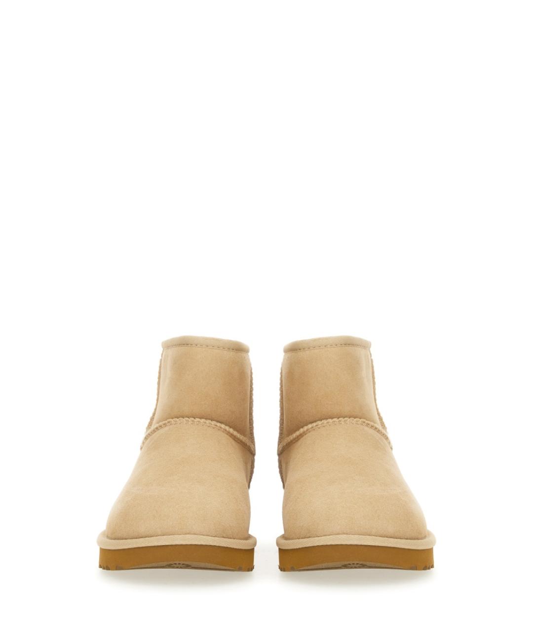 UGG AUSTRALIA Бежевые кожаные ботинки, фото 5