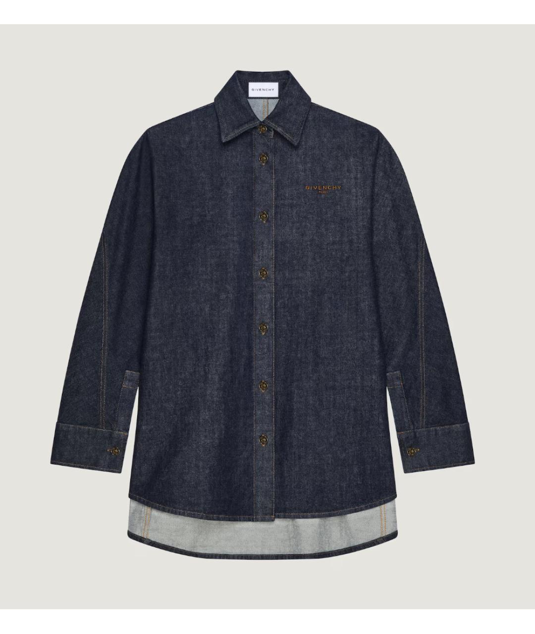 GIVENCHY Синяя хлопковая рубашка, фото 7
