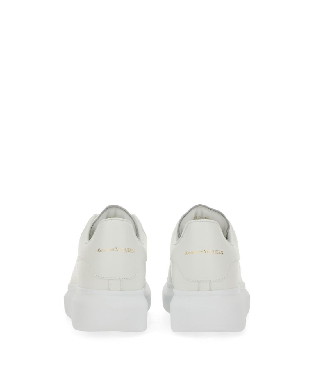 ALEXANDER MCQUEEN Белые кожаные кеды, фото 4