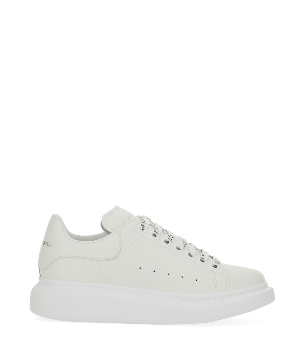 ALEXANDER MCQUEEN Белые кожаные кеды, фото 1