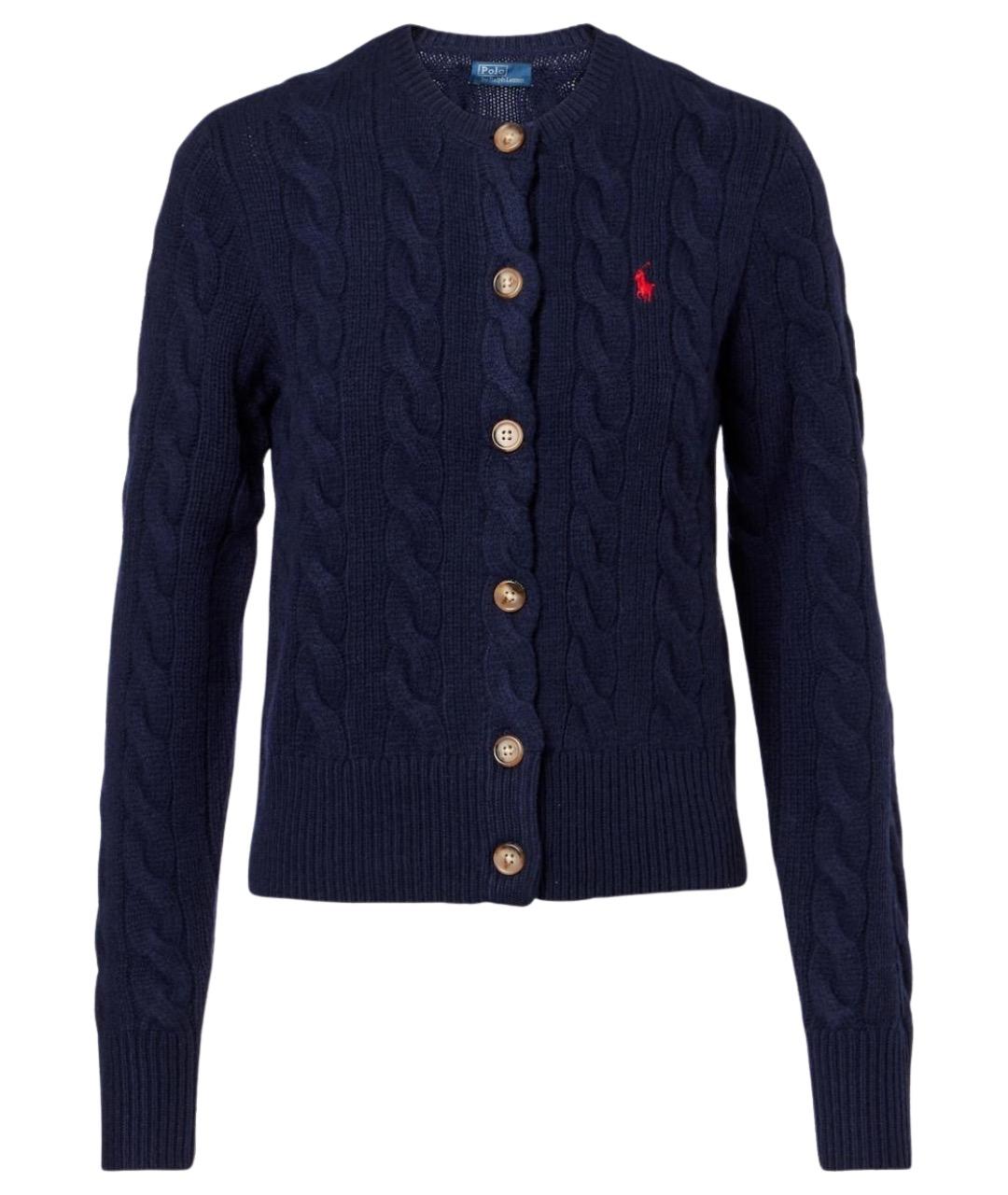POLO RALPH LAUREN Синий шерстяной джемпер / свитер, фото 1